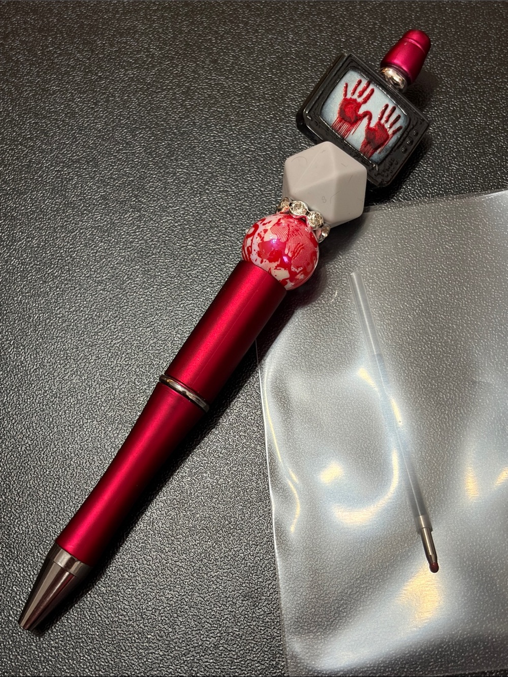 Horror Halloween Bloody Hands Handmade Accent Writing Pen